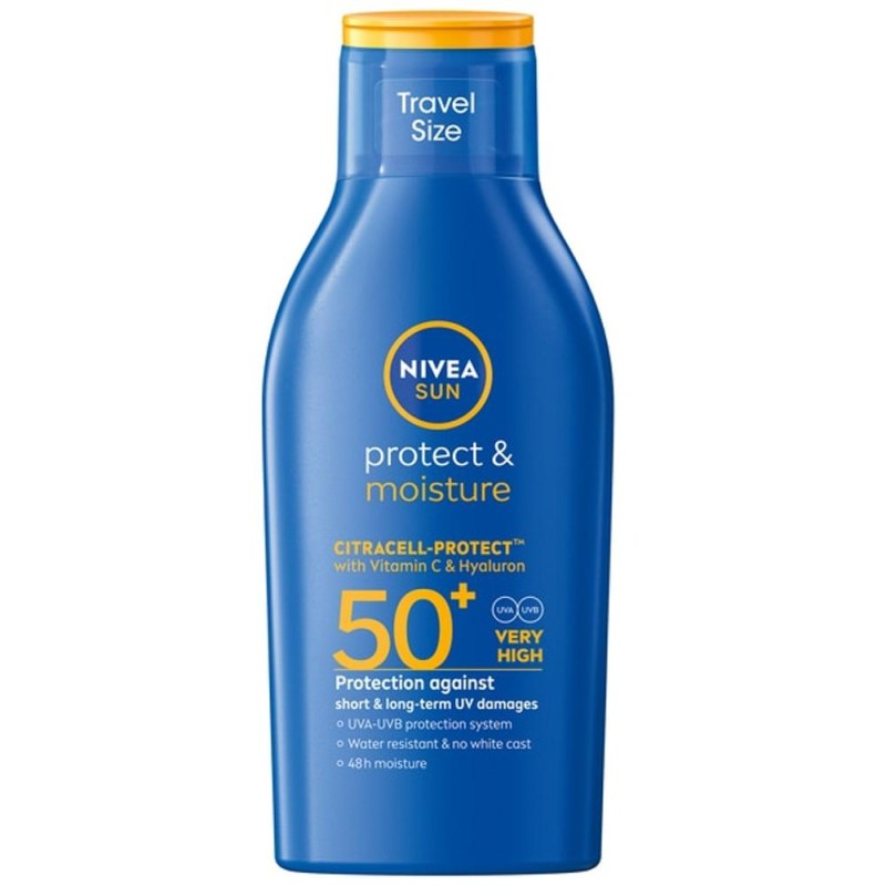 Lotiune Nivea Sun Protect & Moisture, SPF 50+, 100 ml