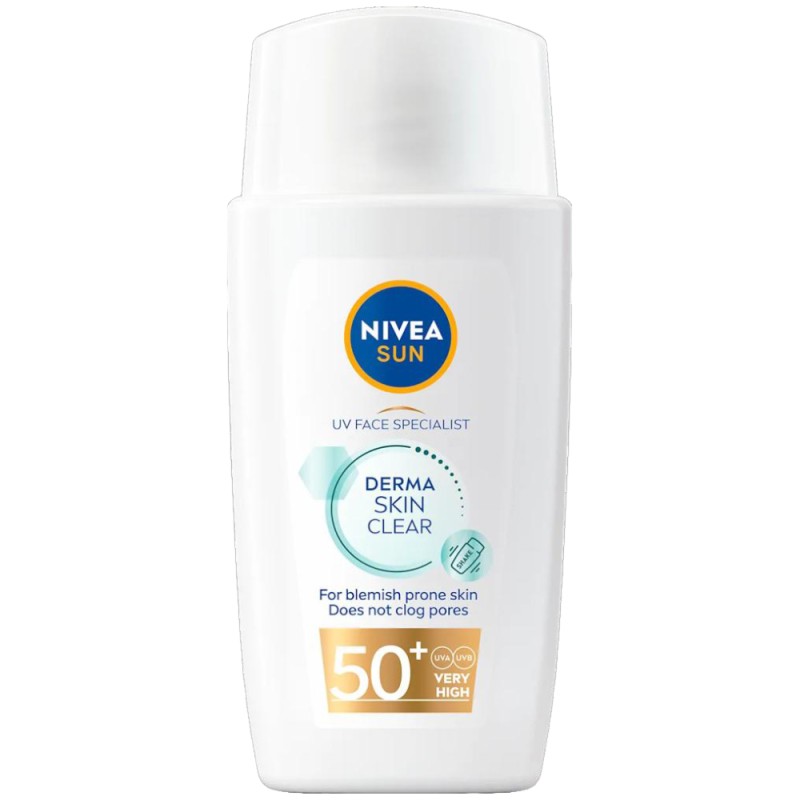 Lotiune Protectie Solara Fata Nivea Sun Niacinamide Derma Skin Clear, SPF 50+, 40 ml