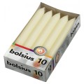 Lumanare Cilindrica Bolsius Crem, 10 Bucati