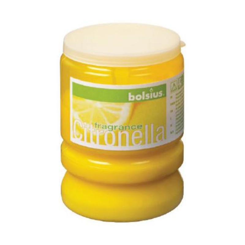 Lumanare Citronella in Pahar de Plastic Party Bolsius, Galben