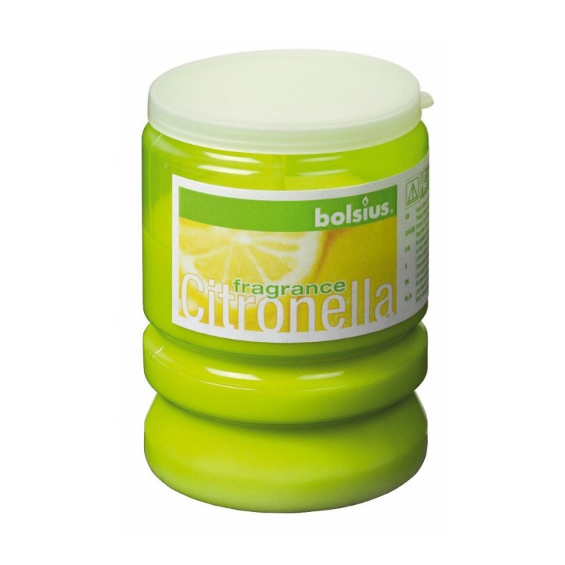 Lumanare Citronella in Pahar de Plastic Party Bolsius, Verde