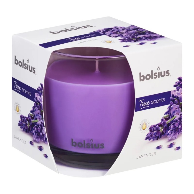 Lumanare Parfumata Bolsius True Scents, in Pahar, Lavanda