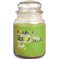 Lumanare Parfumata, Borcan Mare, Lime e Basilico, Alb