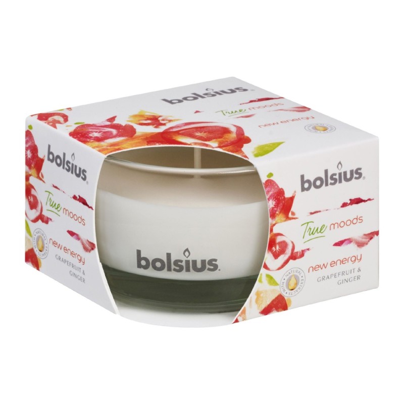 Lumanare Parfumata, Grepfrut si Ghimbir, Pahar Mic