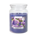 Lumanare Parfumata in Borcan cu Capac, Gradina cu Violete, 100 Ore