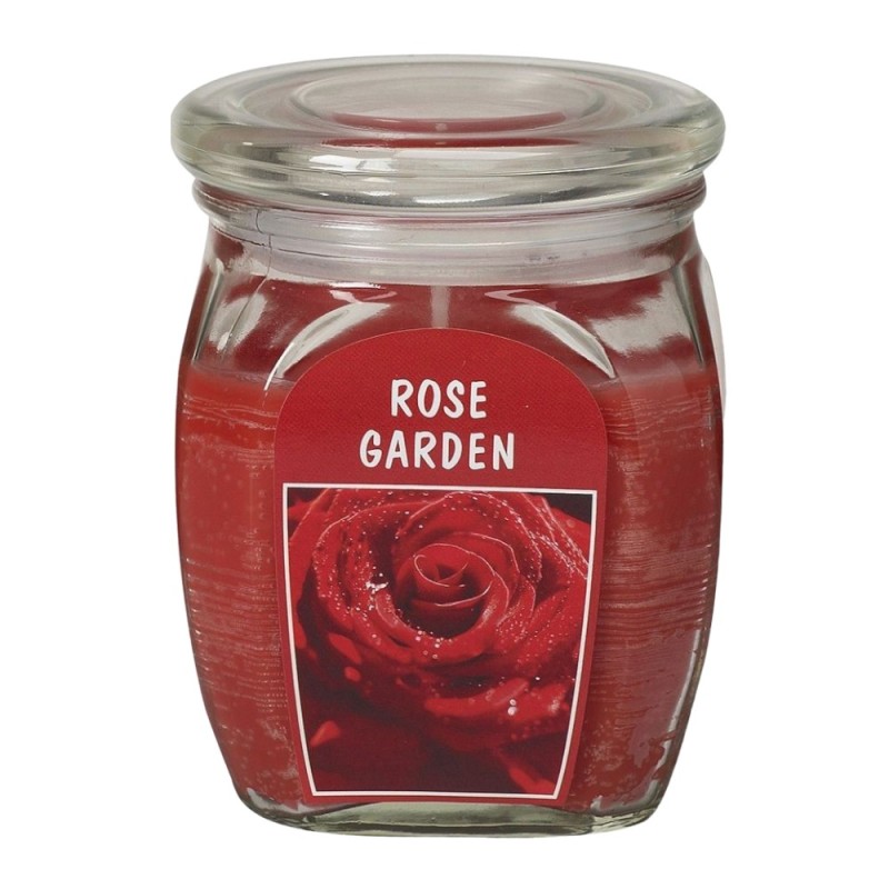 Lumanare Parfumata in Borcan cu Capac, Trandafir