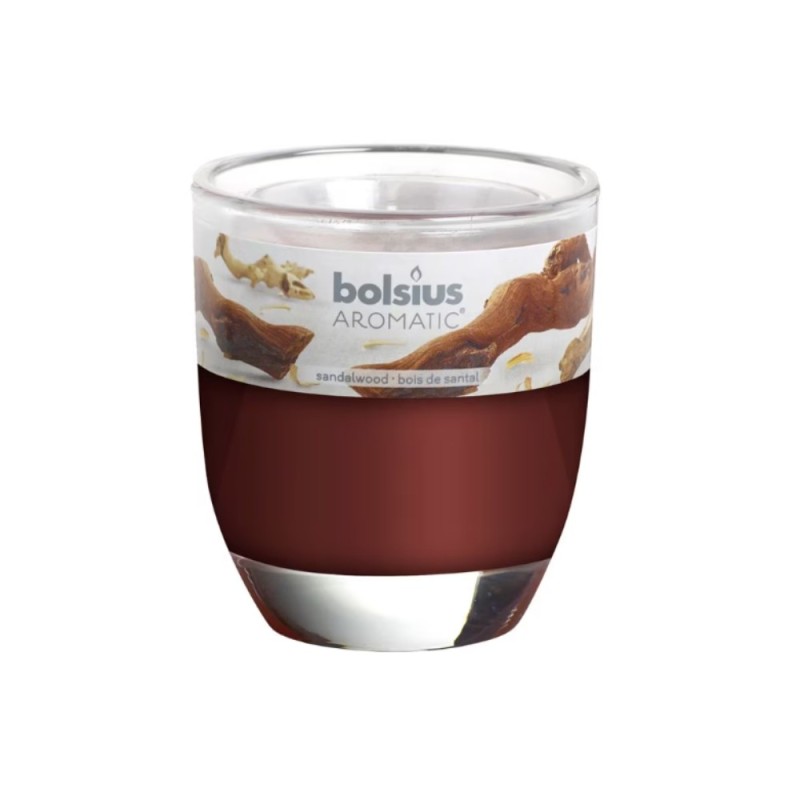 Lumanare Parfumata in Pahar 80 / 70, Bolsius Santal