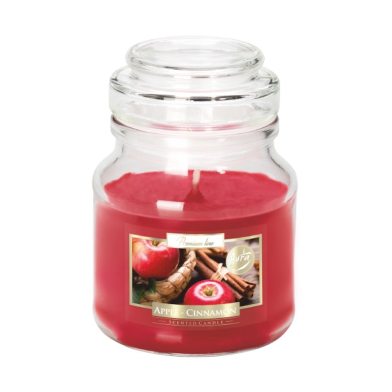 Lumanare Parfumata in Pahar cu Capac, Mar si Scortisoara, 28 Ore