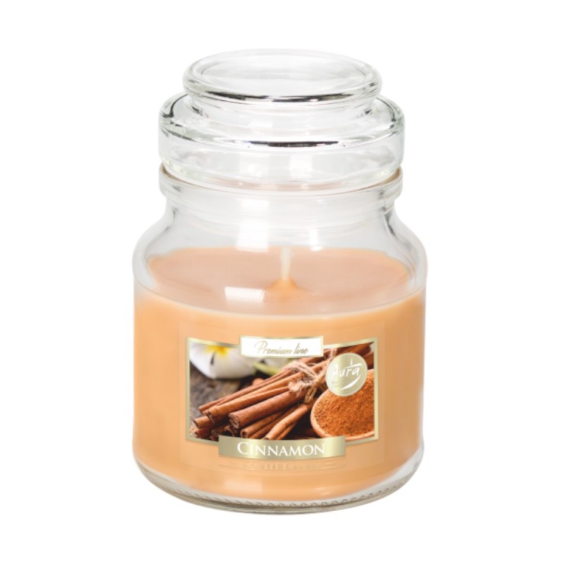 Lumanare Parfumata in Pahar cu Capac, Scortisoara, 28 Ore