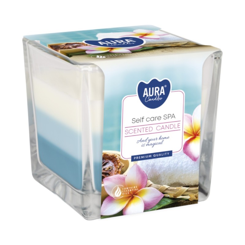 Lumanare Parfumata in Pahar in Trei Culori, Bispol, Self Care SPA