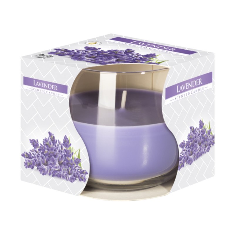 Lumanare Parfumata in Pahar Lavanda, 18 Ore