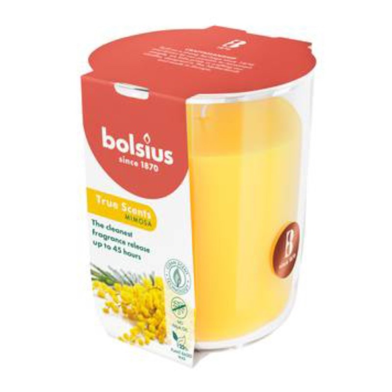 Lumanare Parfumata in Pahar, Mimosa, Bolsius, 97 x 85 mm