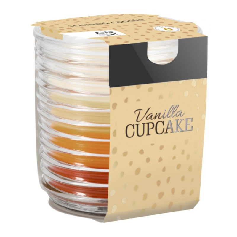 Lumanare Parfumata in Pahar Spirala, Briosa de Vanilie, 28 Ore