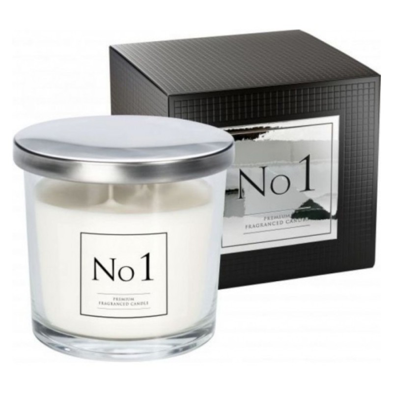 Lumanare Parfumata Premium Line cu 2 Fitile, Bispol, Lemn de Agar si Seminte Tonka, Nr. 1