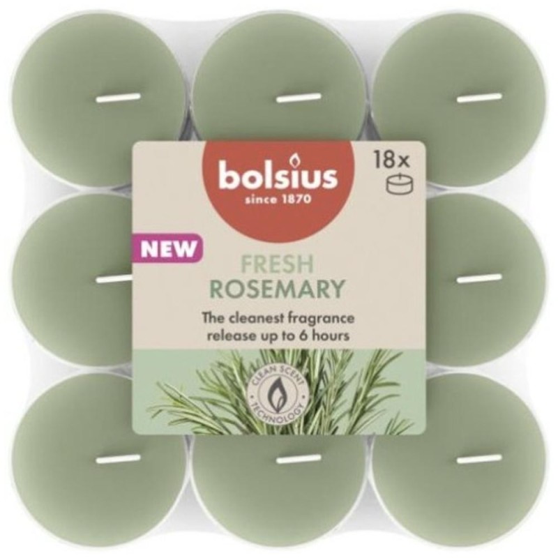 Lumanare Pastila, Rozmarin, 6 Ore, 18 Bucati, Bolsius