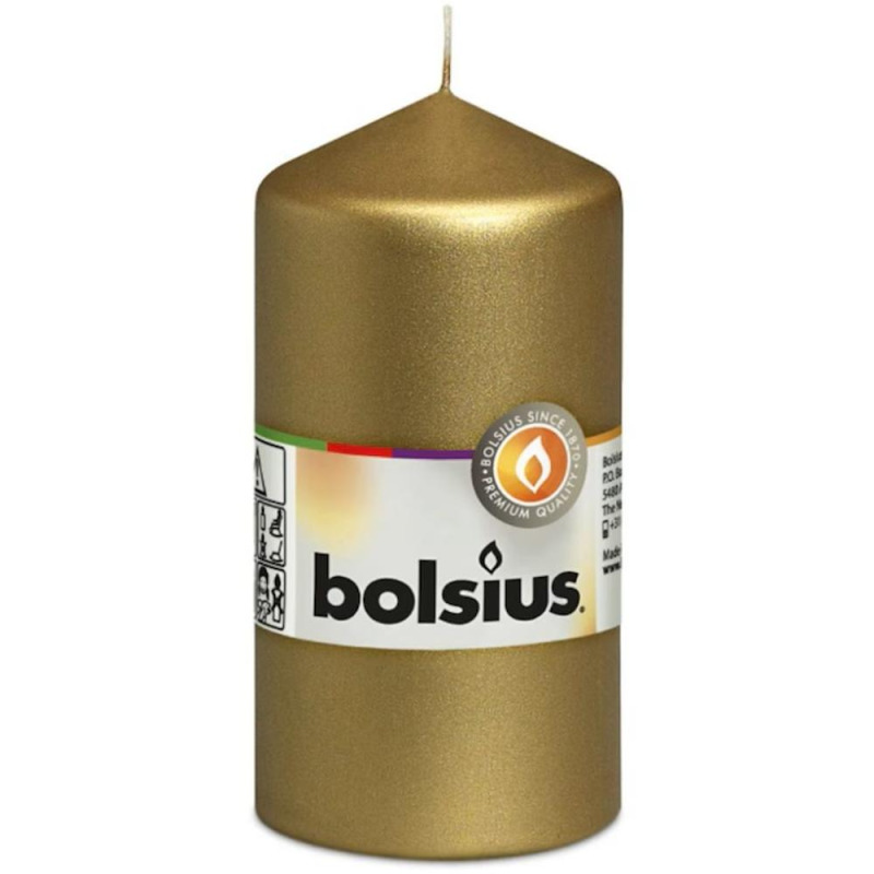 Lumanare Stalp Bolsius, Gri Inchis