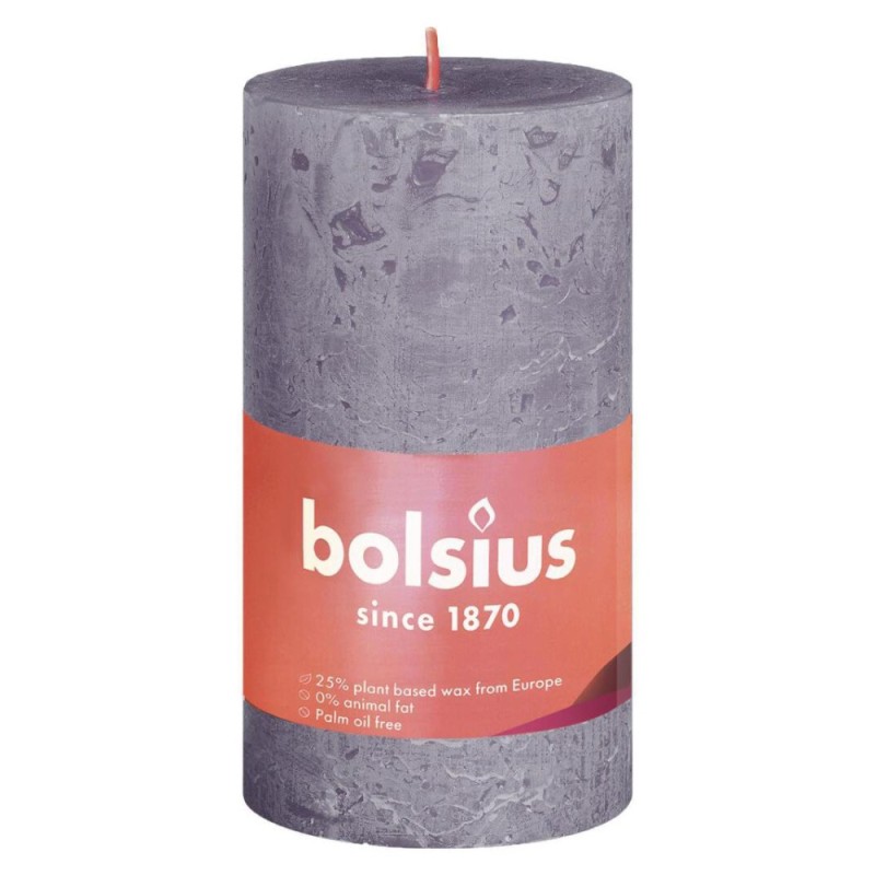 Lumanare Stalp Bolsius, Mov, 100 x 50 mm