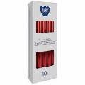 Lumanari Conice Aura Rosu Metal, 10 Buc