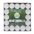 Lumanari Decorative, Timp de Ardere 4h, Albe, 14 g, 50 Bucati