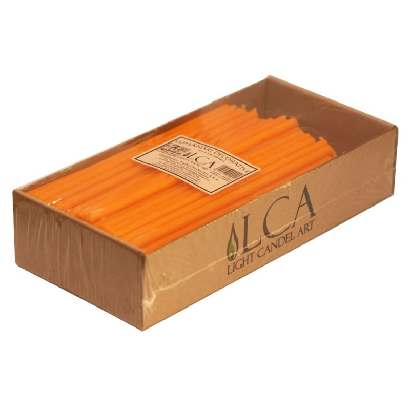 Lumanari Menaj Portocalii, Cilindrice, 500 g