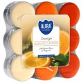 Lumanari Parfumate, Portocala, 3.9 x 1.5 cm, Bispol Aura, 18 Bucati