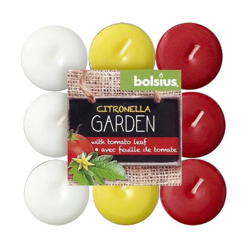Lumanari Pastila Bolsius Citronella, Frunze de Tomate, 18 Bucati