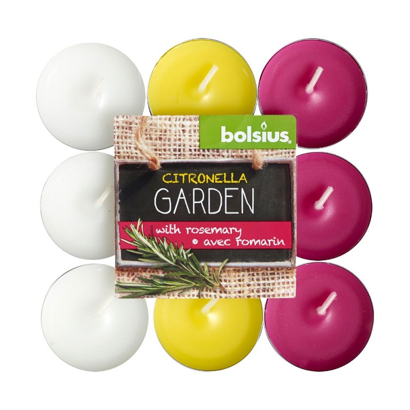 Lumanari Pastila Bolsius Citronella, Rozmarin, 18 Bucati