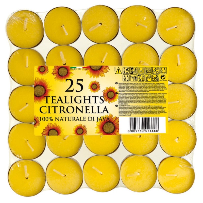 Lumanari Pastila Citronella, 4 Ore, 25 Bucati