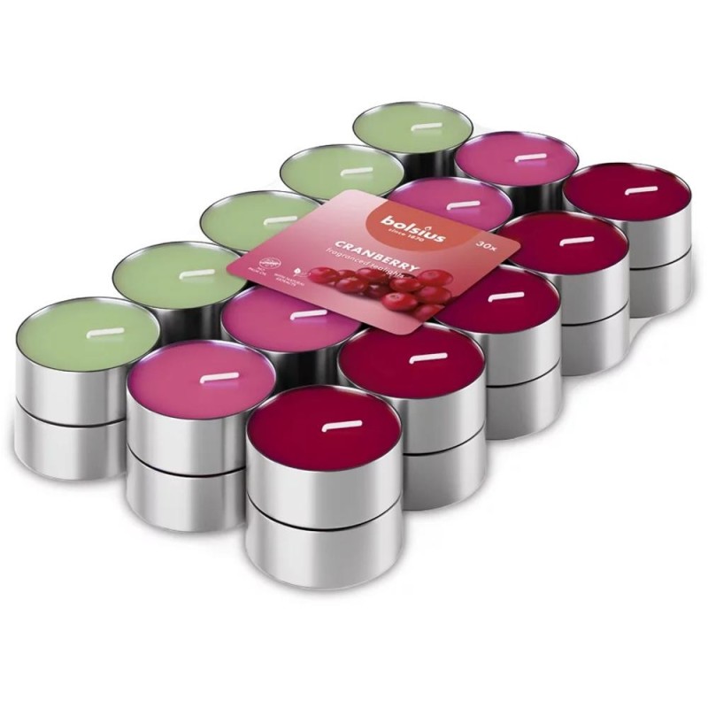 Lumanari Pastila Parfumate, Afine, 38 mm, 4 Ore, Bolsius, 30 Bucati