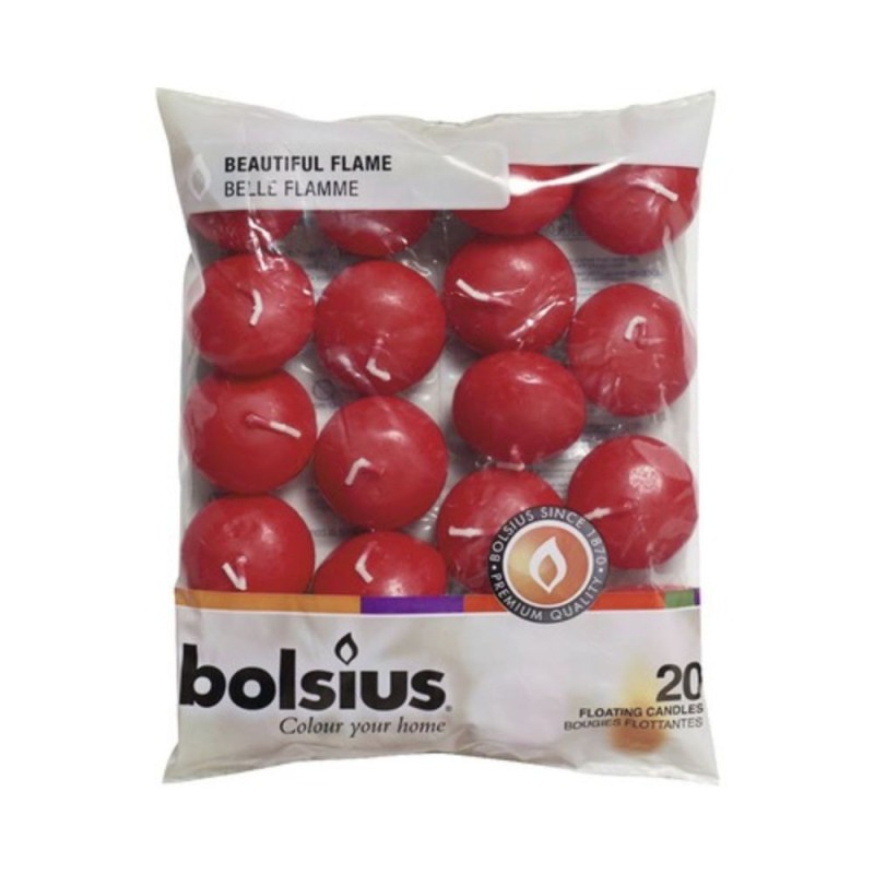 Lumanari Plutitoare Rosii, 20 Bucati