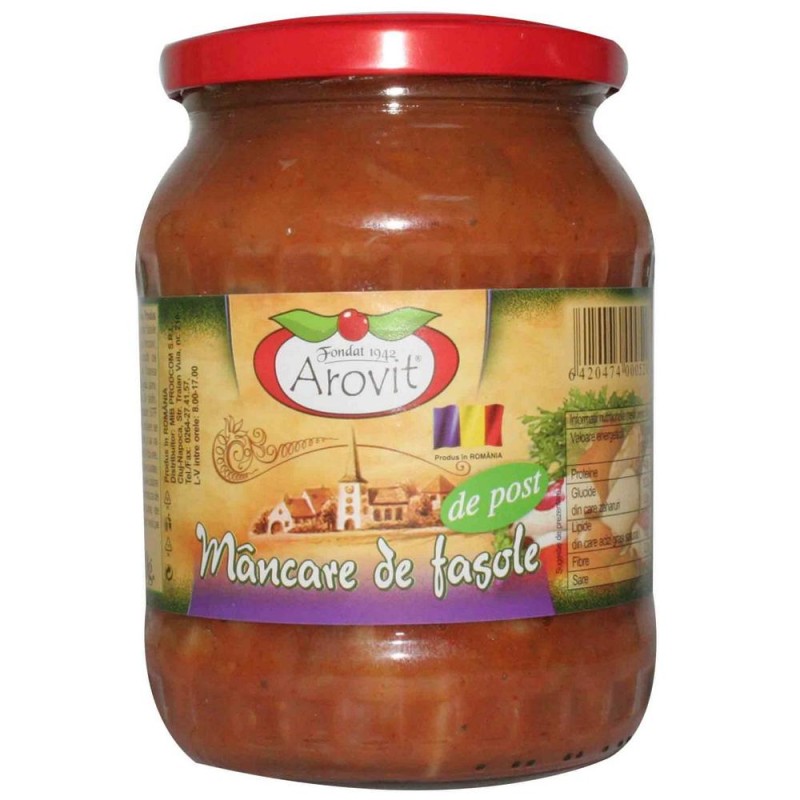 Mancare de Fasole Arovit, 710 g