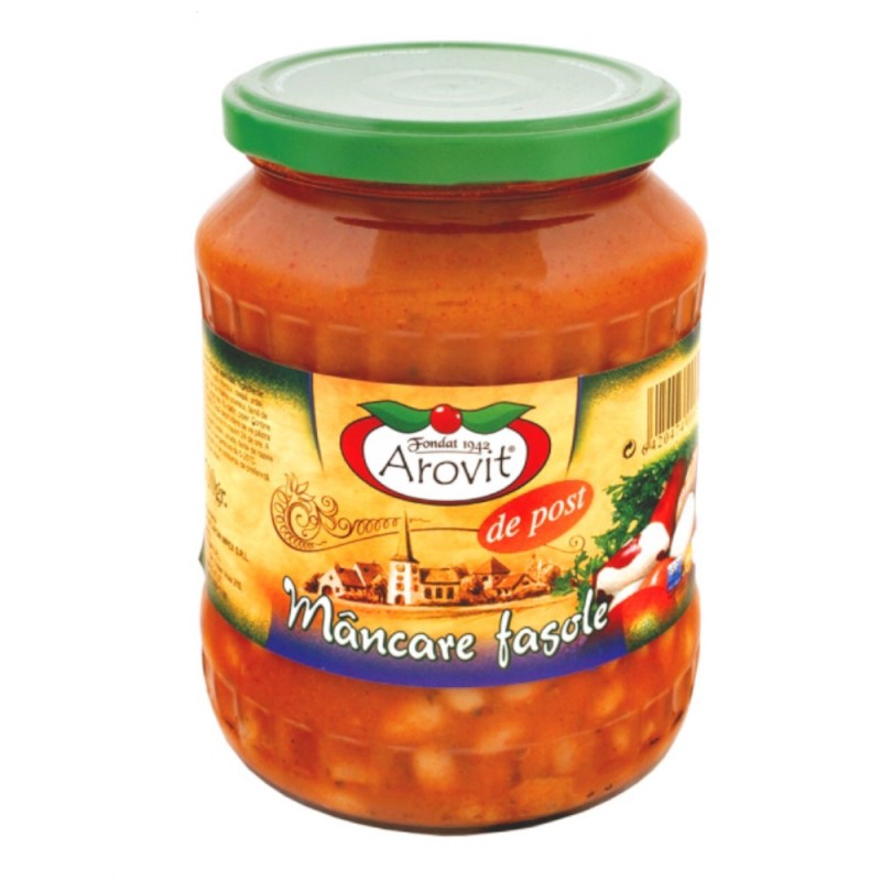 Mancare de Fasole de Post Arovit, 680 g