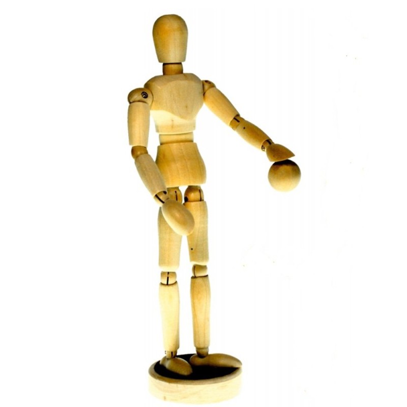 Manechin din Lemn, 20 cm