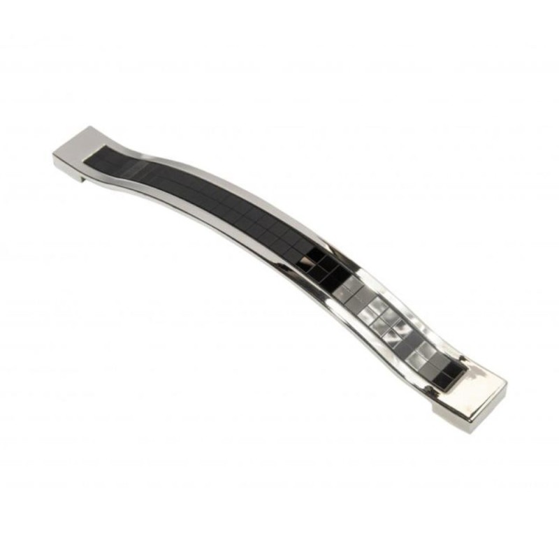 Maner Model Safari, 160 mm, Finisaj Crom Lucios/Negru