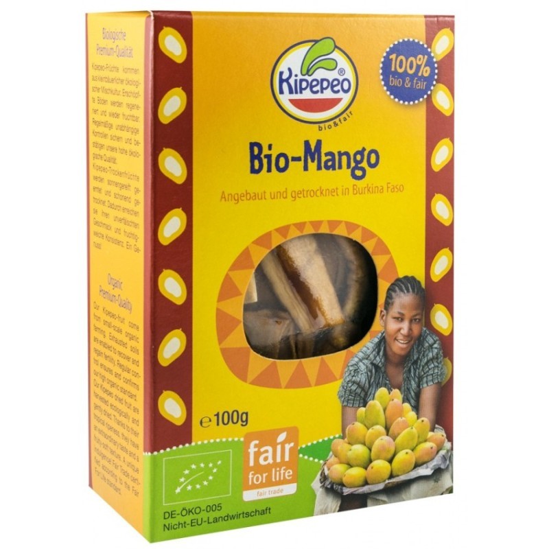 Mango Bio si Fairtrade, Bucati Uscate, 100 g, Kipepeo