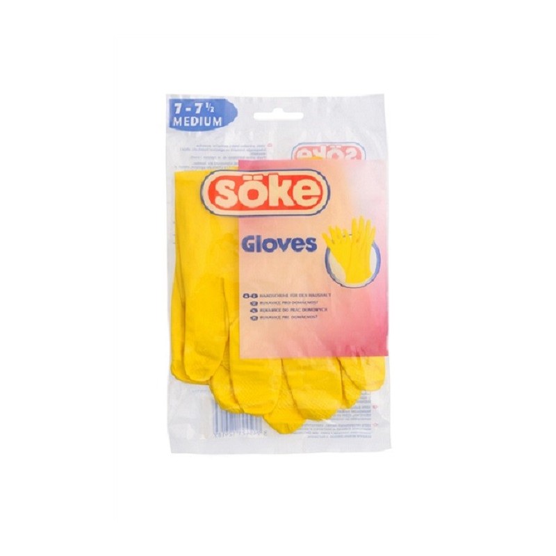 Manusi  Latex Soke Spontex Galben M