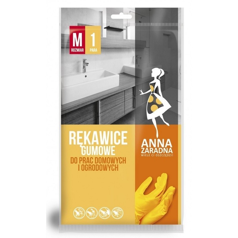 Manusi Menaj, Cauciuc, Galbene, M, Anna