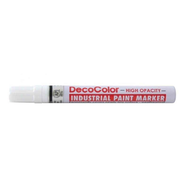 Marker Industrial Permanent, DecoColor Marvy Uchida, Varf 2 mm, Alb