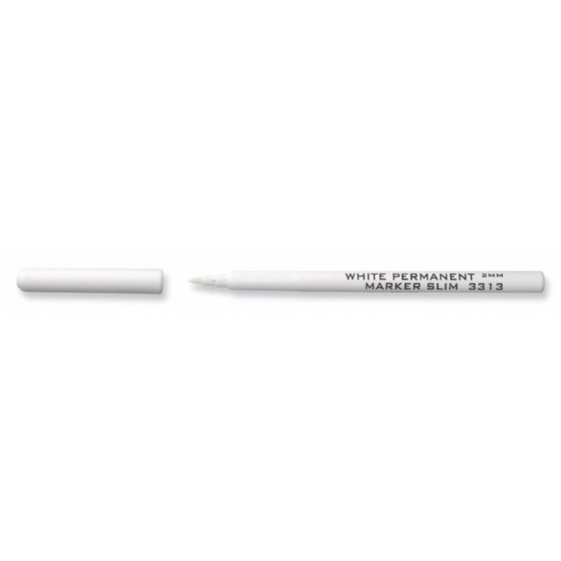 Marker Permanent Subtire, Alb, Varf 2 mm, Koh-I-Noor