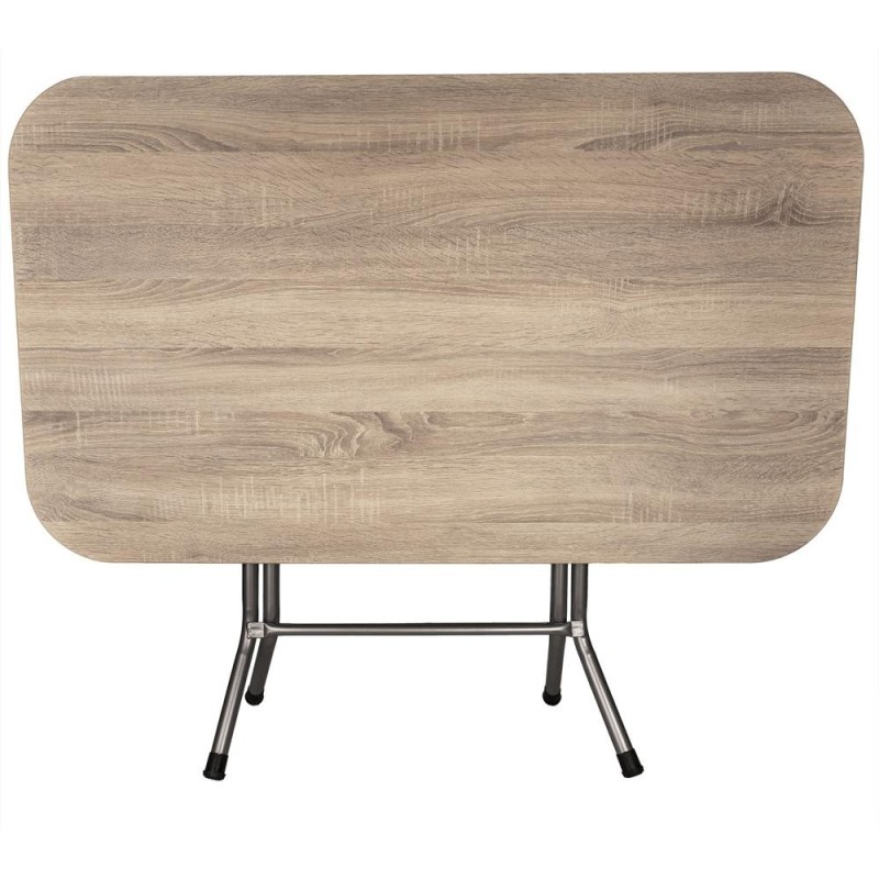 Masa Plianta, 70 x 120 x 73 cm, din PAL, Crem