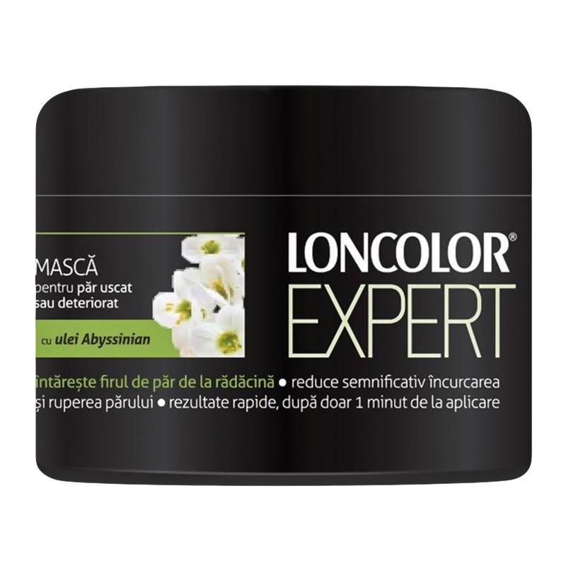 Masca de Par Loncolor Expert cu Ulei Abyssinian, pentru Par Uscat, 200 ml