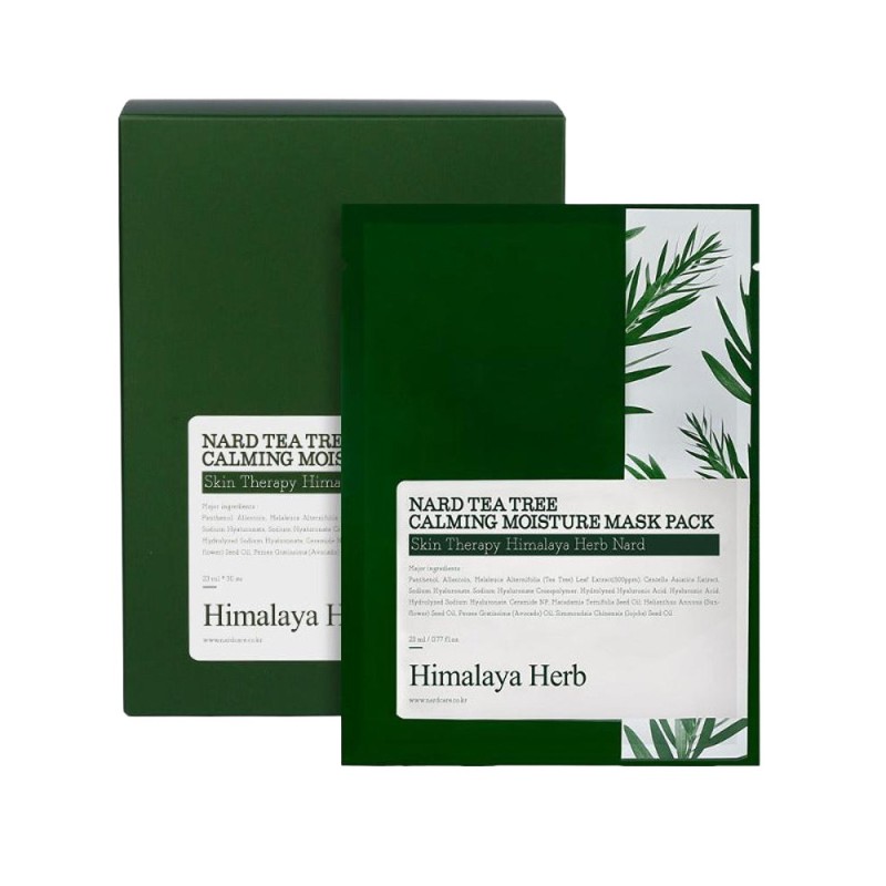Masca Hidratanta si Calmanta pentru Fata Nard Himalaya Herb, Tea Tree, 30 Bucati