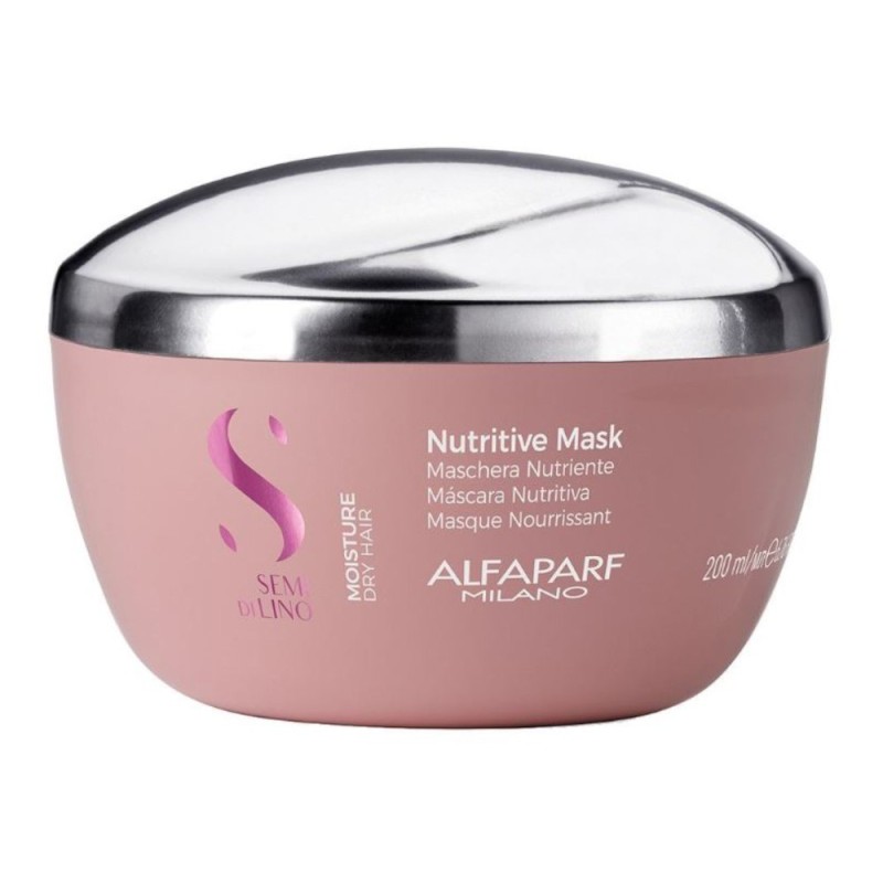 Masca Par Hidratanta Alfaparf Semi Di Lino Moisture, pentru Par Uscat, 200 ml