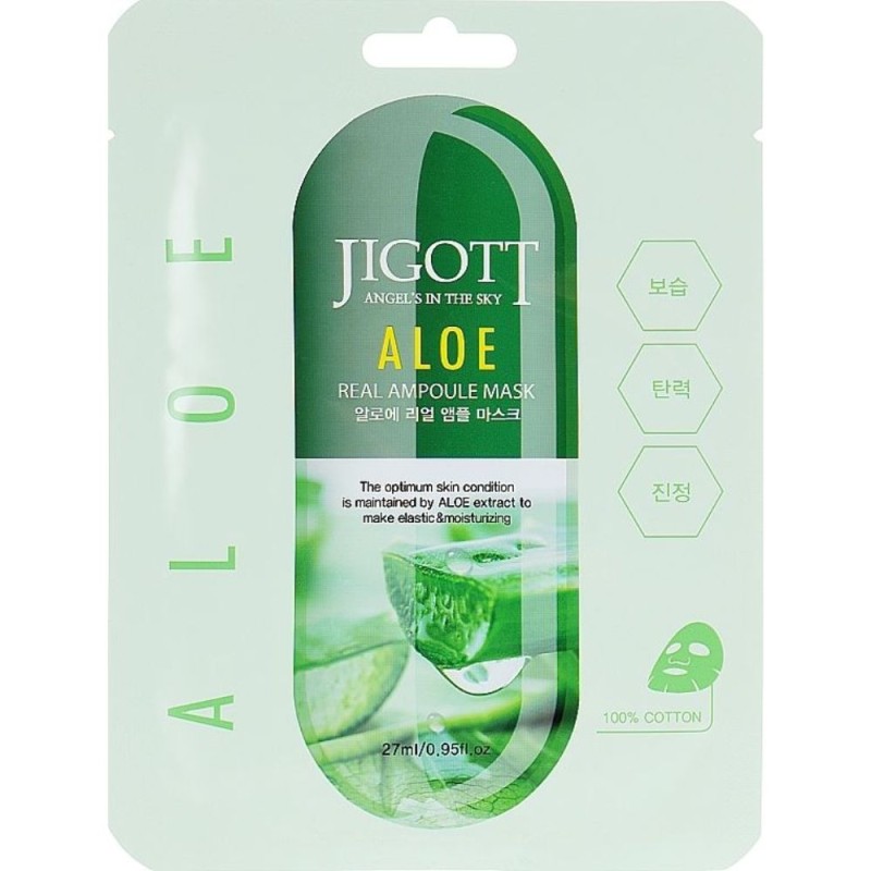 Masca pentru Fata cu Extract de Aloe Vera, Jigott, 27 ml