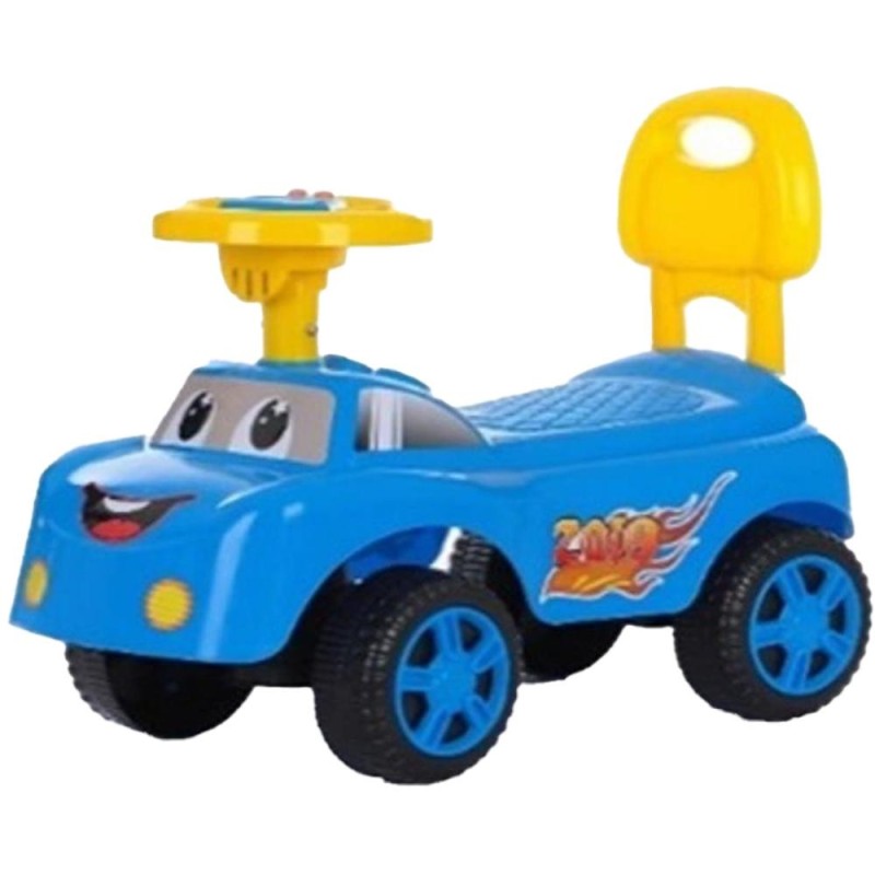 Masinuta pentru Copii, Albastra, cu Muzica, Roti Plastic, Victronic