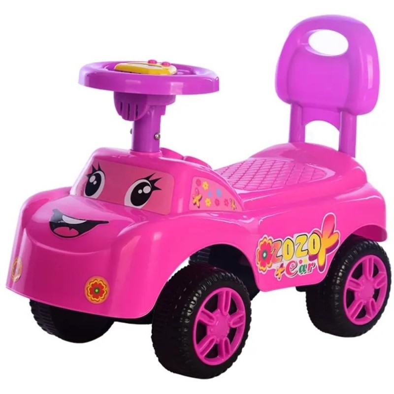 Masinuta pentru Copii, Roz, cu Muzica, Roti Plastic, Victronic