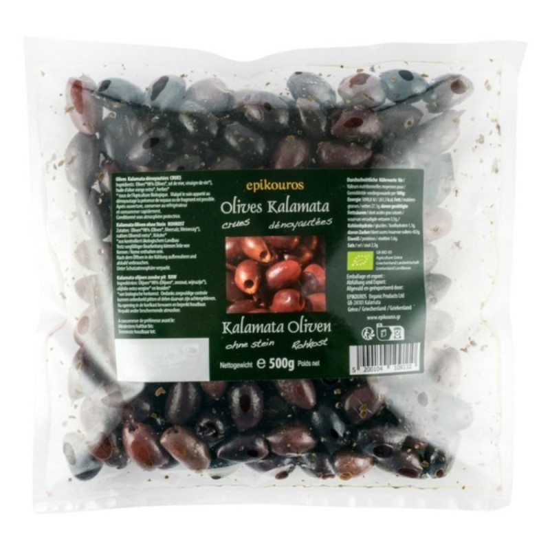 Masline Kalamata Bio, Crude, fara Samburi, Epikouros, 500 g