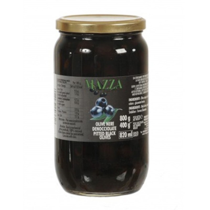 Masline Negre fara Samburi Mazza 800 g