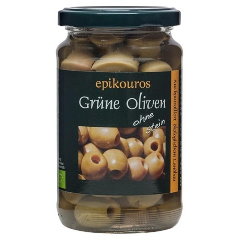 Masline Verzi fara Samburi, BIO, 315 g, Epikouros