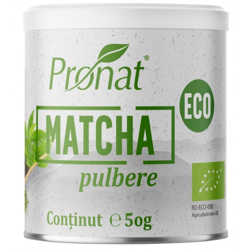 Matcha Bio Pulbere, 50 g, Pronat